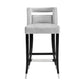 Hart Performance Velvet Stool - Grey / Counter Height