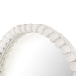 Baria White Wooden Mirror