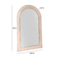 Kaia 48"X79" Cream Textured Floor Mirror