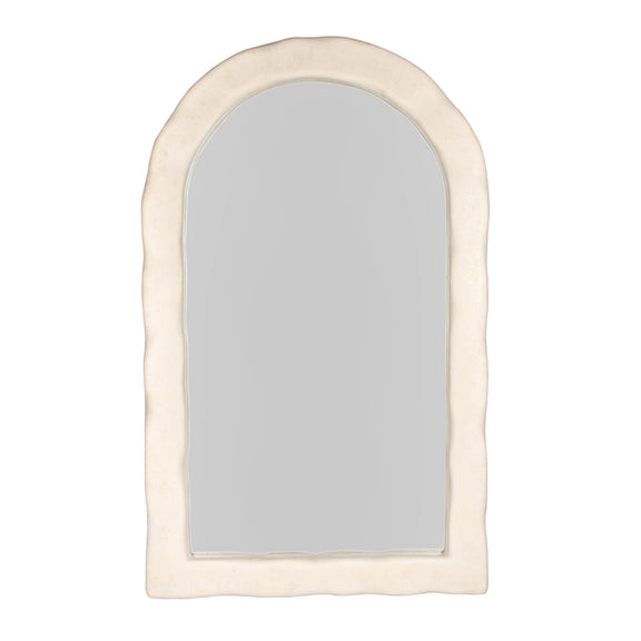 Kaia 48"X79" Cream Textured Floor Mirror