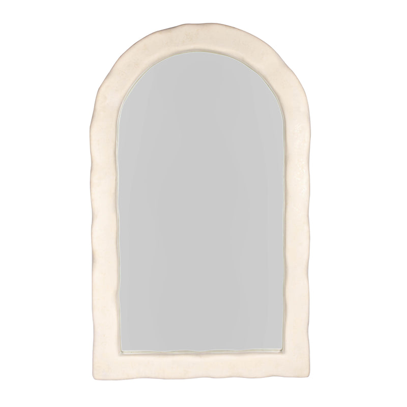 Kaia 48"X79" Cream Textured Floor Mirror