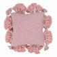 Stone 21" Washed Cotton Tasseled Square Throw Pillow Cover - Pink / Pillow Cover Only