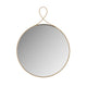 Ravina Braided Brass Round Wall Mirror