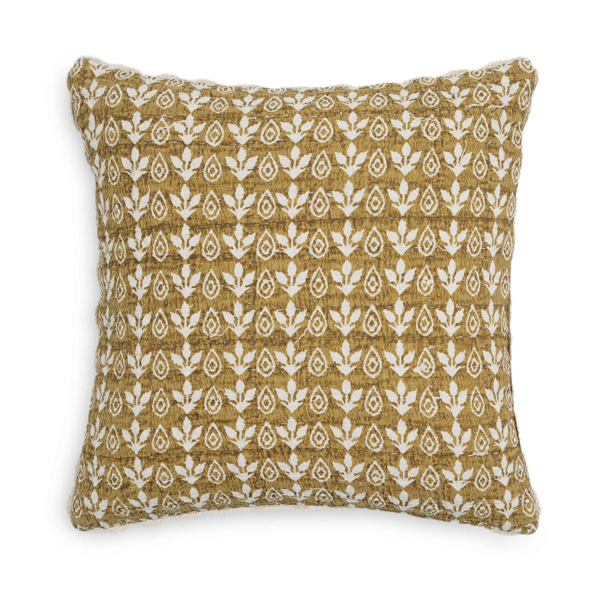 Harvest 20" Printed Cotton Throw Pillow Cover - With Insert