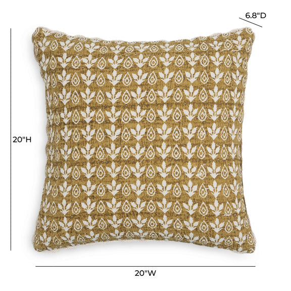 Harvest 20" Printed Cotton Throw Pillow Cover - With Insert
