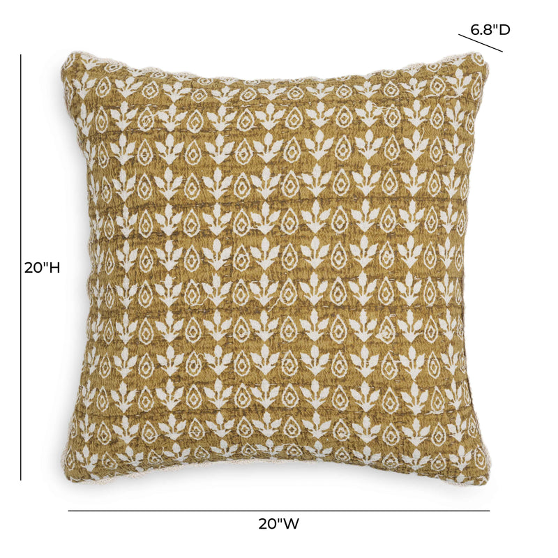 Harvest 20" Printed Cotton Throw Pillow Cover - With Insert