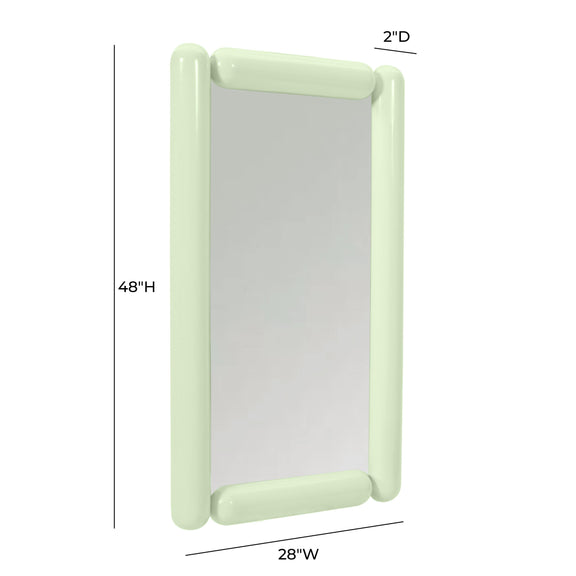 Cozzi Mint Green Wall Mirror