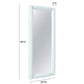 Cozzi Pastel Blue Large Floor Mirror