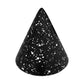 Gabby Speckled Black Cone Card Holder - Set of 4