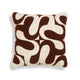 Bonney 20" Boucle Square Throw Pillow Cover - Brown / Pillow Cover Only