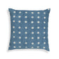 Indigo Dots 20" Cotton Square Throw Pillow Cover - With Insert