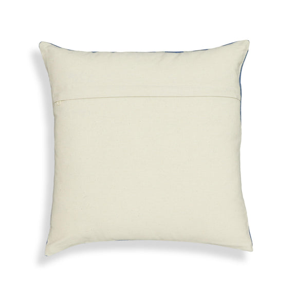 Indigo Dots 20" Cotton Square Throw Pillow Cover - Pillow Cover Only