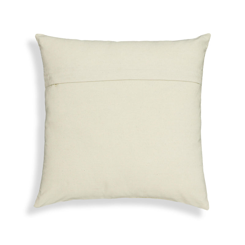 Tulip Embroidered Floral Wool 20 inch Square Accent Cushion