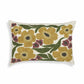 Blossom 24"X16" Embroidered Daisy Wool Throw Pillow