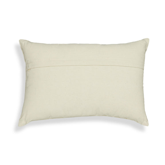 Blossom 24"X16" Embroidered Daisy Wool Throw Pillow