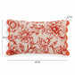 Portia Orange Embroidered Cotton Flex 20 x 12 inch Accent Cushion