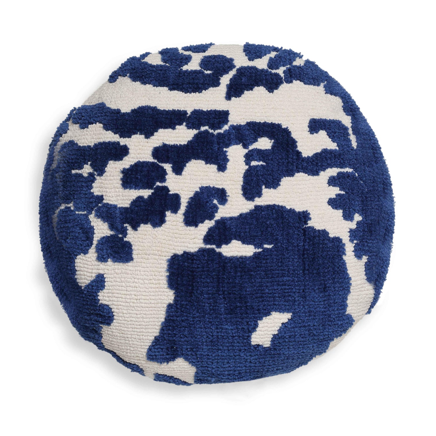Coast Royal Blue Tufted 20" Round Pillow