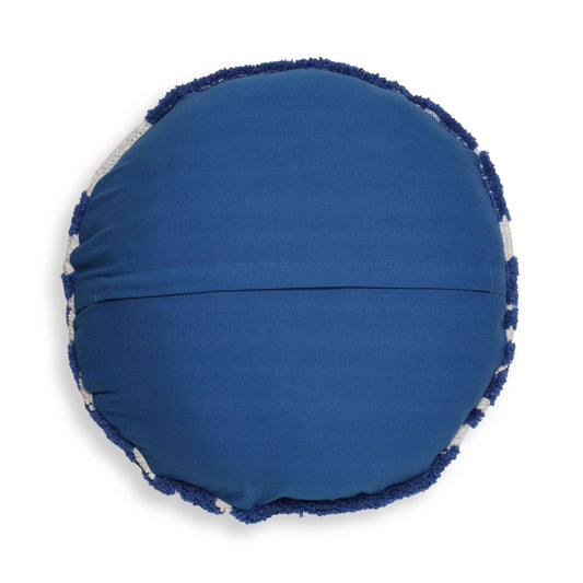 Coast Royal Blue Tufted 20" Round Pillow