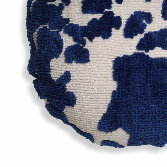 Coast Royal Blue Tufted 20" Round Pillow