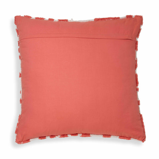 Coast Coral Pink Tufted 26" Square Pillow