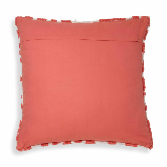 Coast Coral Pink Tufted 26" Square Pillow