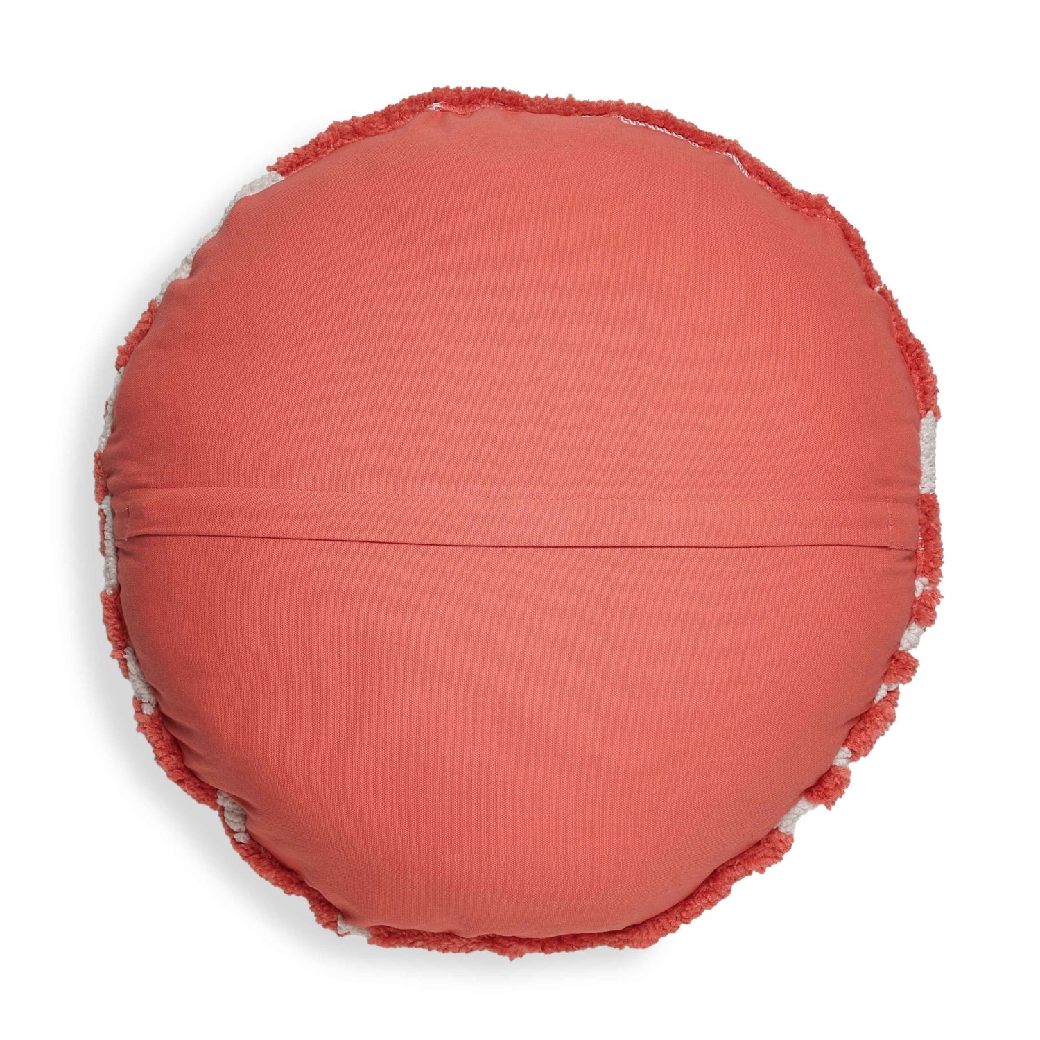 Coast Coral Pink Tufted 20" Round Pillow