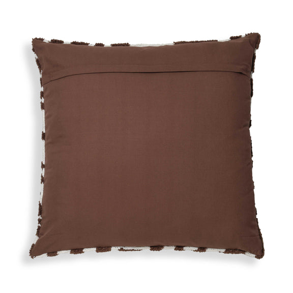 Coast Chocolate Brown Tufted 26" Square Pillow