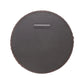 Baria Walnut Finish Round Wall Mirror