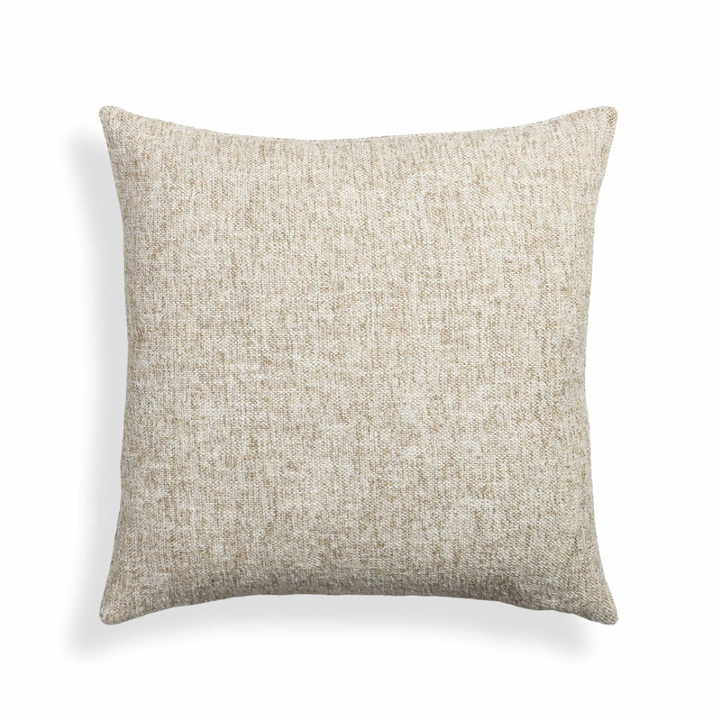 Poh 20" Boucle Square Throw Pillow - Washed Beige / With Insert
