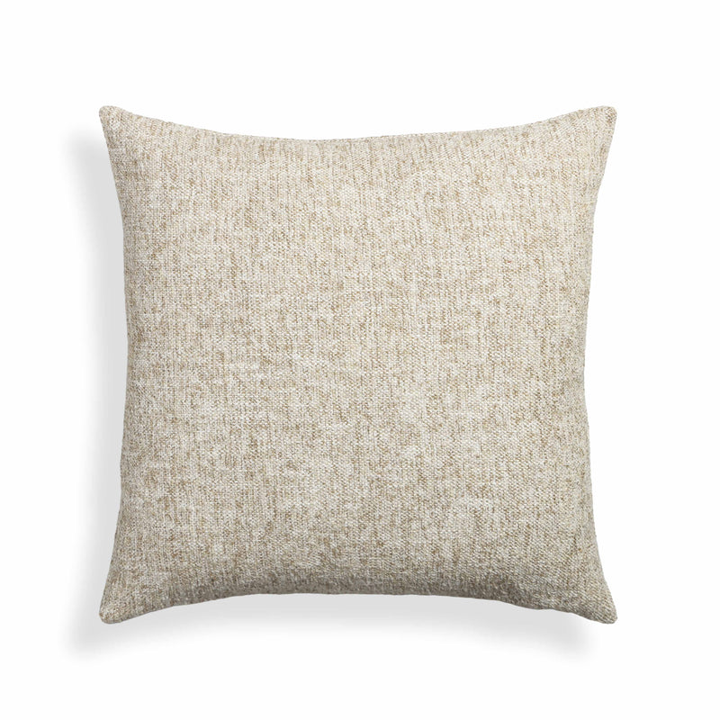 Poh 20" Boucle Square Throw Pillow - Washed Beige / With Insert