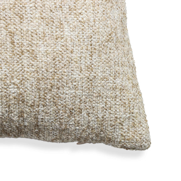 Poh 20" Boucle Square Throw Pillow - Washed Beige / With Insert