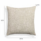 Poh 20" Boucle Square Throw Pillow - Washed Beige / With Insert