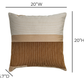 Deco 20 inch Square Throw Pillow - Desert / With Insert