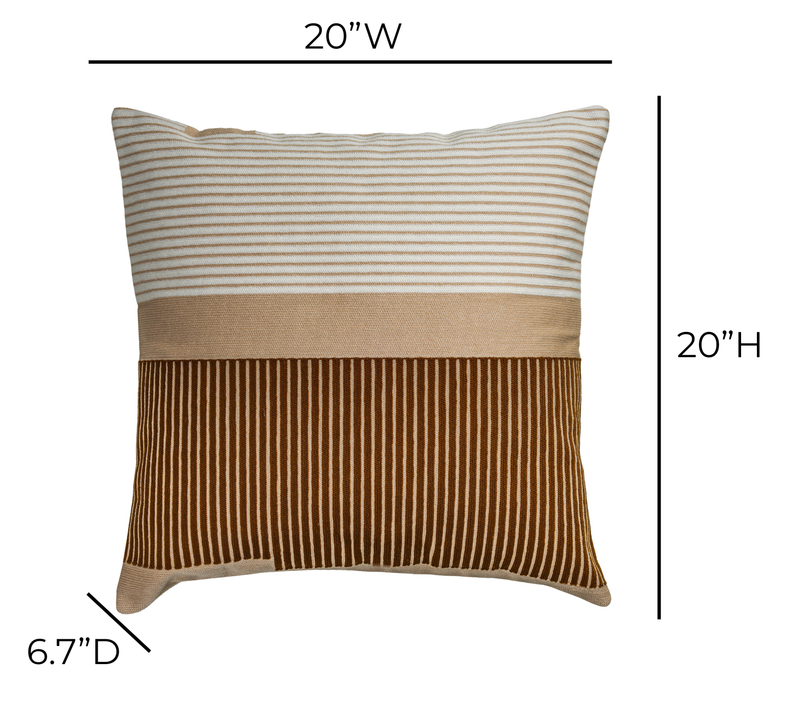 Deco 20 inch Square Throw Pillow - Desert / With Insert