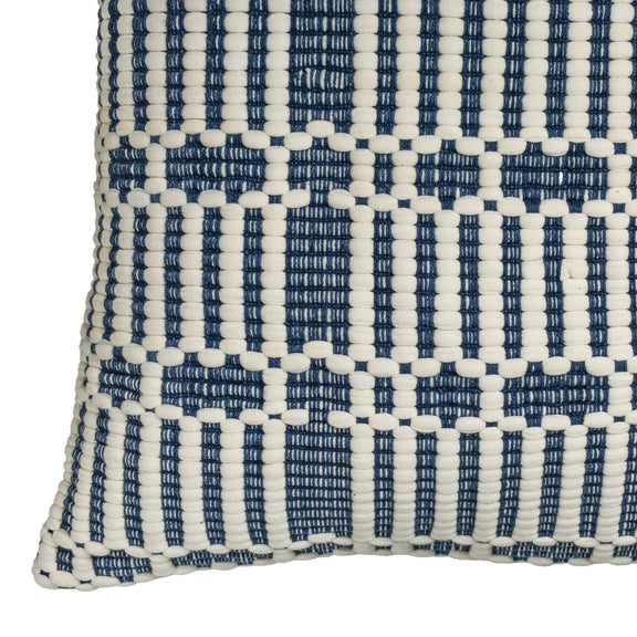 Maresh 20" Square Woven Throw Pillow - Ocean / With Insert