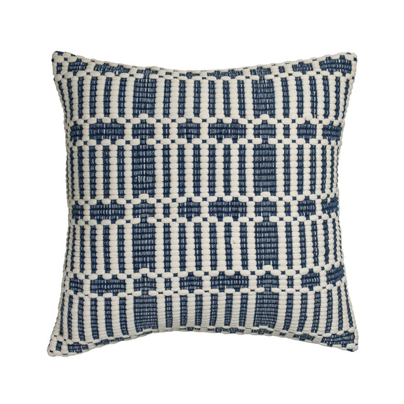 Maresh 20" Square Woven Throw Pillow - Ocean / Pillow Cover Only