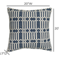 Maresh 20" Square Woven Throw Pillow - Ocean / With Insert