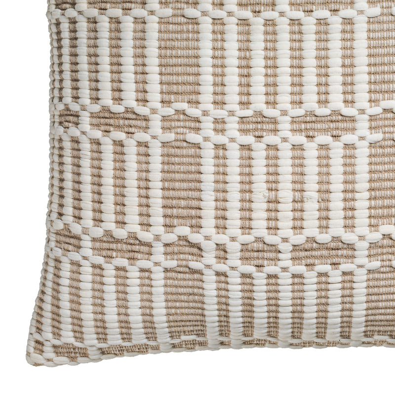 Maresh 20" Square Woven Throw Pillow - Cloud / With Insert