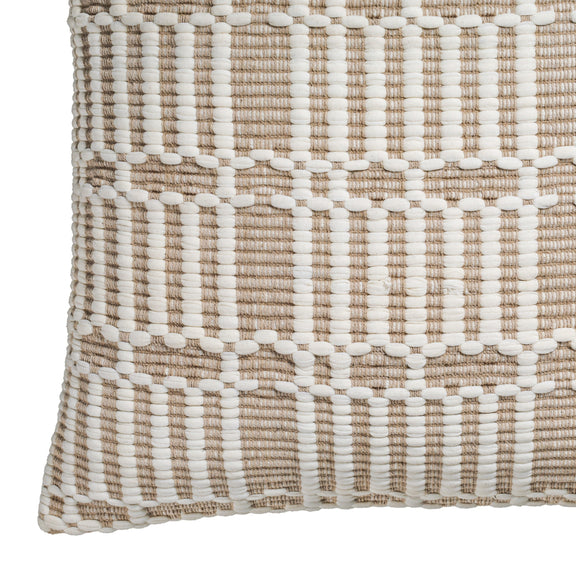 Maresh 20" Square Woven Throw Pillow - Cloud / With Insert