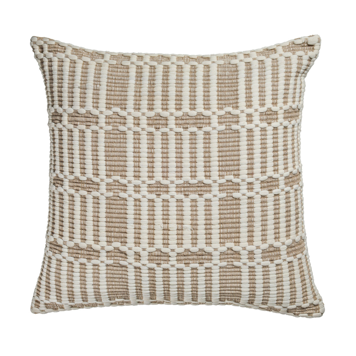Maresh 20" Square Woven Throw Pillow - Cloud / With Insert