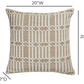 Maresh 20" Square Woven Throw Pillow - Cloud / With Insert