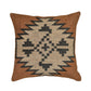 Terra 20"  Square Wool and Jute Kilim Throw Pillow - Mesa / With Insert