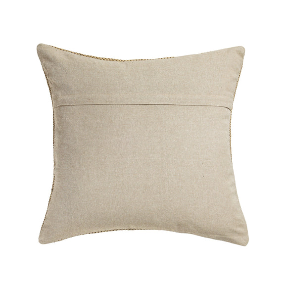 Terra 20"  Square Wool and Jute Kilim Throw Pillow - Clay / With Insert