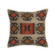 Terra 20"  Square Wool and Jute Kilim Throw Pillow - Clay / Pillow Cover Only