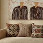 Terra 20"  Square Wool and Jute Kilim Throw Pillow - Clay / With Insert