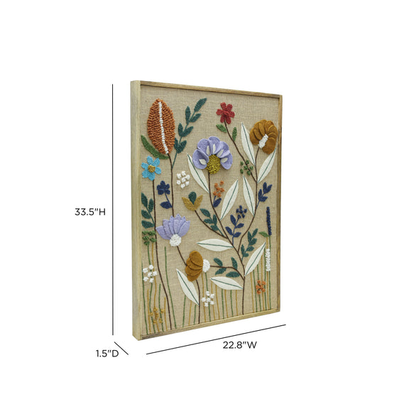 Muro "Sprout" Embroidered Wall Art - Small