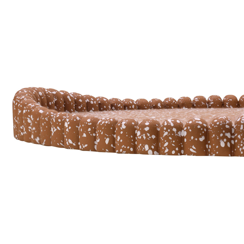 Alna Speckled Catchall Tray - Terracotta