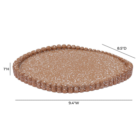Alna Speckled Catchall Tray - Terracotta