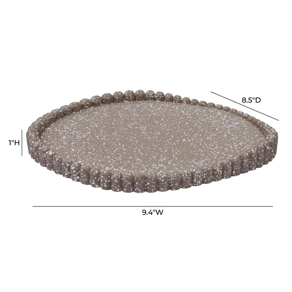 Alna Speckled Catchall Tray - Taupe