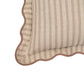 Striped 20" Linen Throw Pillow - Rose Taupe / With Insert